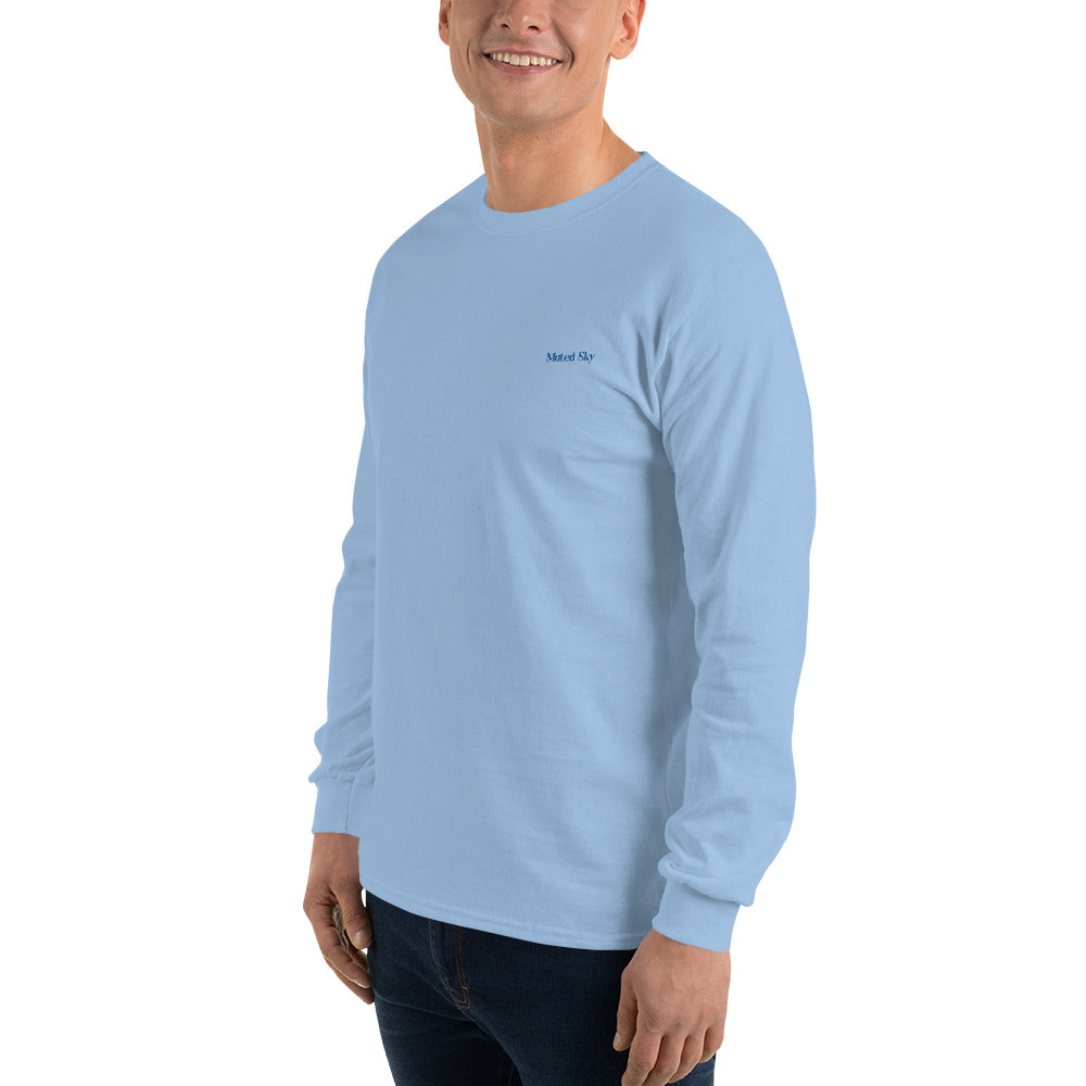 Beach Day Embroidered Long Sleeve Shirt