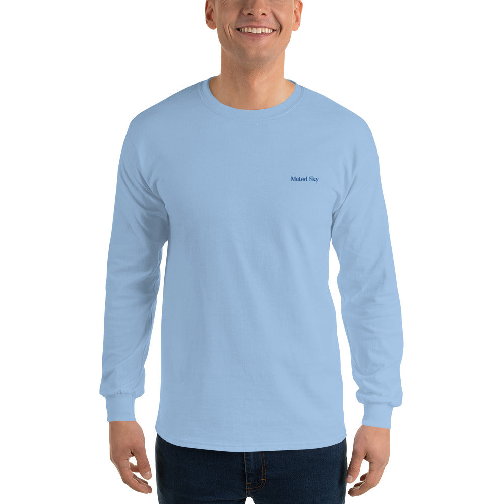 Beach Day Embroidered Long Sleeve Shirt