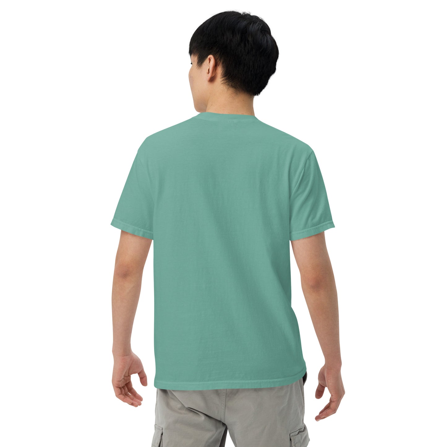 Muted Sky Embroidered Tee Green