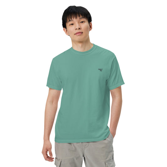 Muted Sky Embroidered Tee Green