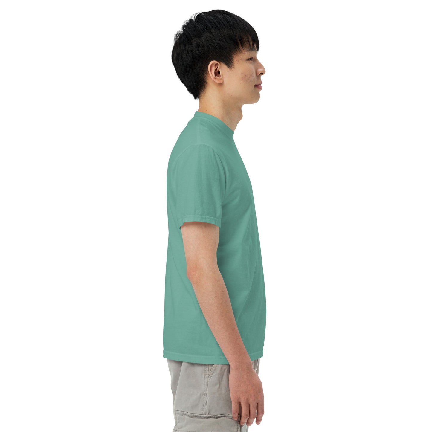 Muted Sky Embroidered Tee Green